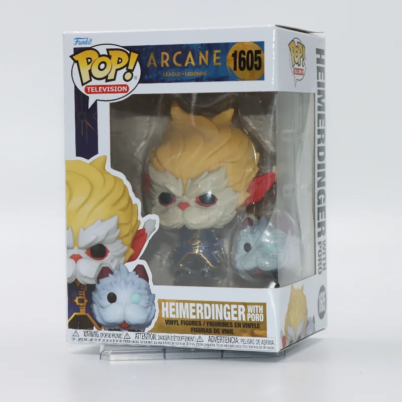

Funko POP Original League of Legends LOL Heimerdinger With Poro Vinyl Figures Figurine Peripheral Figurine Toys Gift for Boys