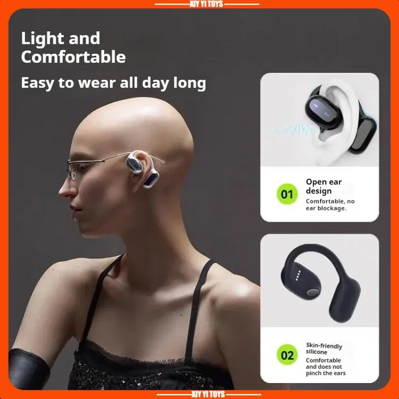 Oladence Ows 2 5.3 Bluetooth Earphones Wireless No In Ear Leak Proof Ultra Long Battery Life Festival Gift