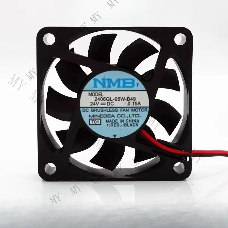 

Вентилятор охлаждения инвертора TT для NMB 2406GL-05W-B49 6015 DC24V 0.15A 6CM, 2-проводной, с двойным шарикоподшипником