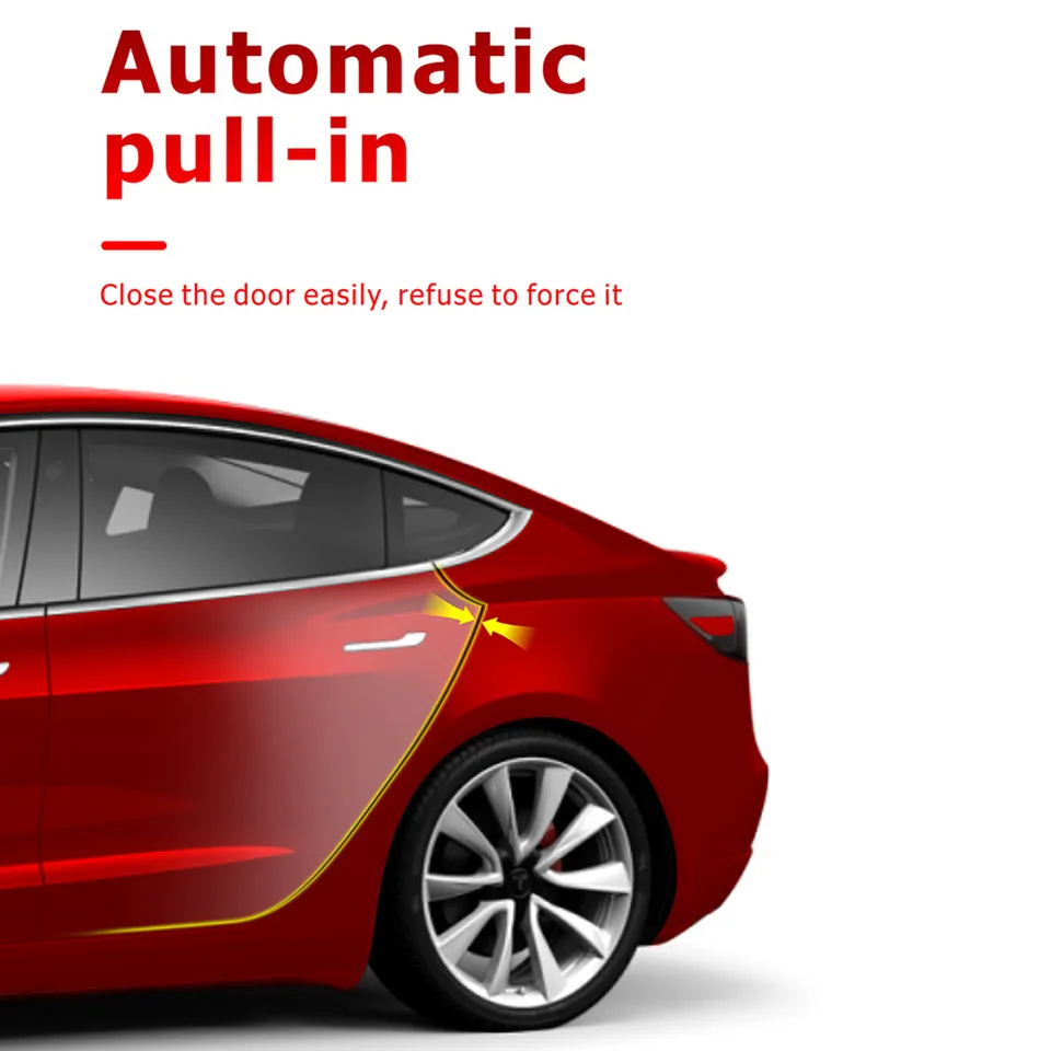 Auto Body Kit Automobile Parts Electric Soft Suction Door for Tesla Model 3 Y S Upgrade Refit Automatic Lock