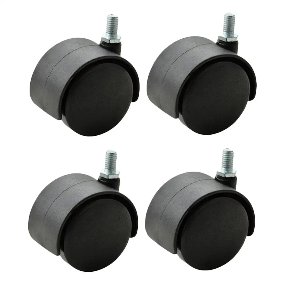

4 Pcs Inch Thread Swivel Casters Heavy Duty Office Furniture Casters Office Chair Wheels Furniture Caster Replacement