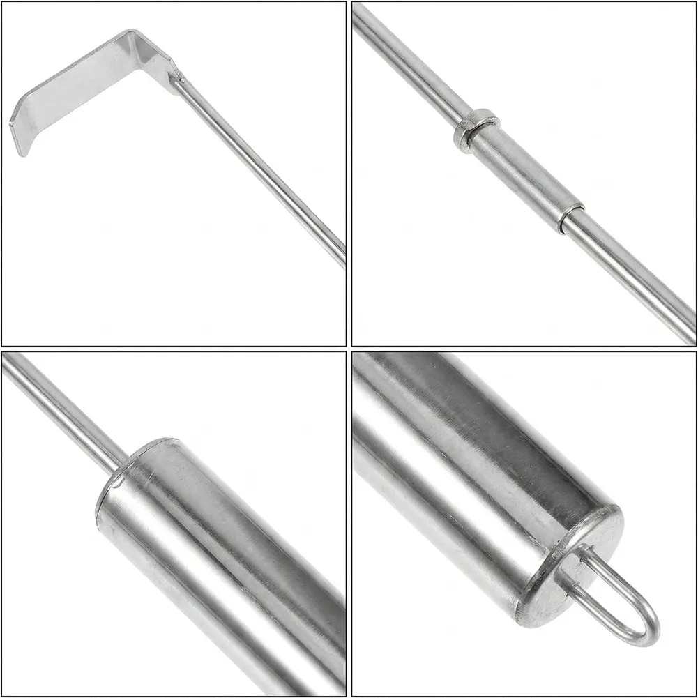 Ergonomic Stainless Steel Ash Spatula For Efficient Charcoal Grill And Fireplace Cleaning Without Scratching Surfaces