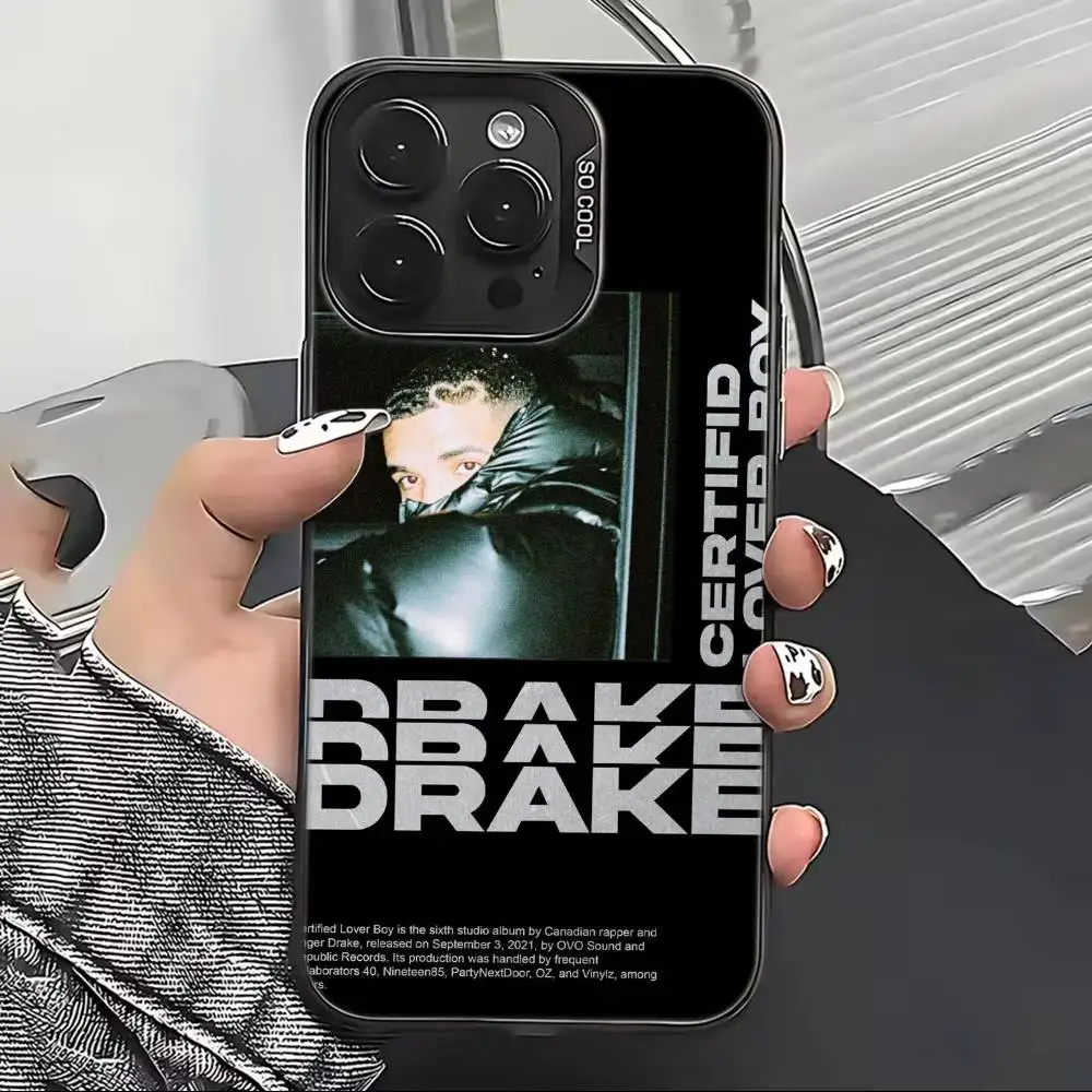 R-Rapper D-Drake Phone Case For iPhone 17,16,15,14,13,12,11 Plus,Pro Max,XS,Colorful Silver Black Cover
