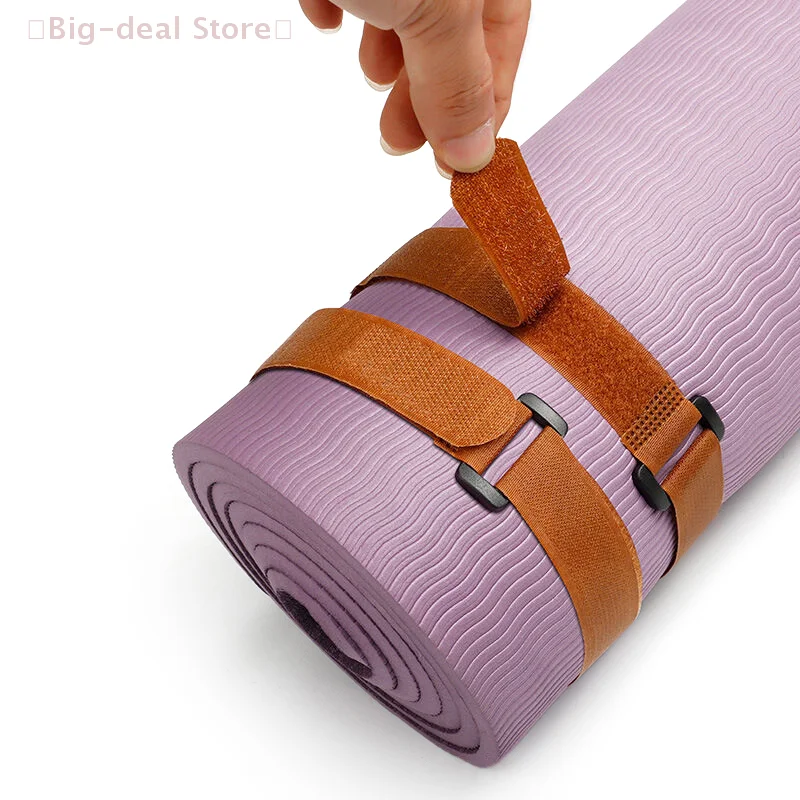 【M】Adjustable Yoga Mat Strap With Fastener, Non-Slip Exercise Accessories Storage Cord, Durable Stretch Bungee Tie Hook Loop