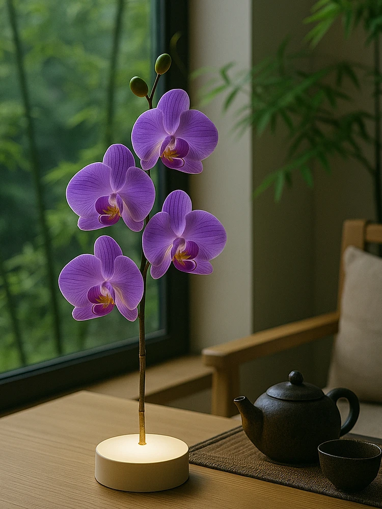 

Phalaenopsis orchid atmosphere, small table lamp, night light gift, recommended bedside lamp, desk decorative lamp