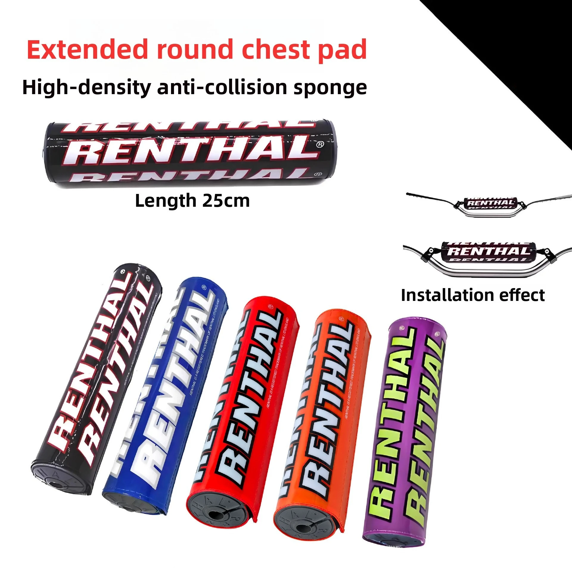 Motorcycle Accessories Off Road Motorcycle Chest Protector Cotton Universal Handle Aluminum Alloy Crossbar Fixed Chest Protector