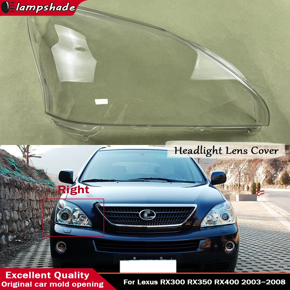 Automobiles Parts Accessories Replace A Transparent PC Car Lights Shell Glass Headlights For Lexus RX300 RX350 RX400 2003 - 2008