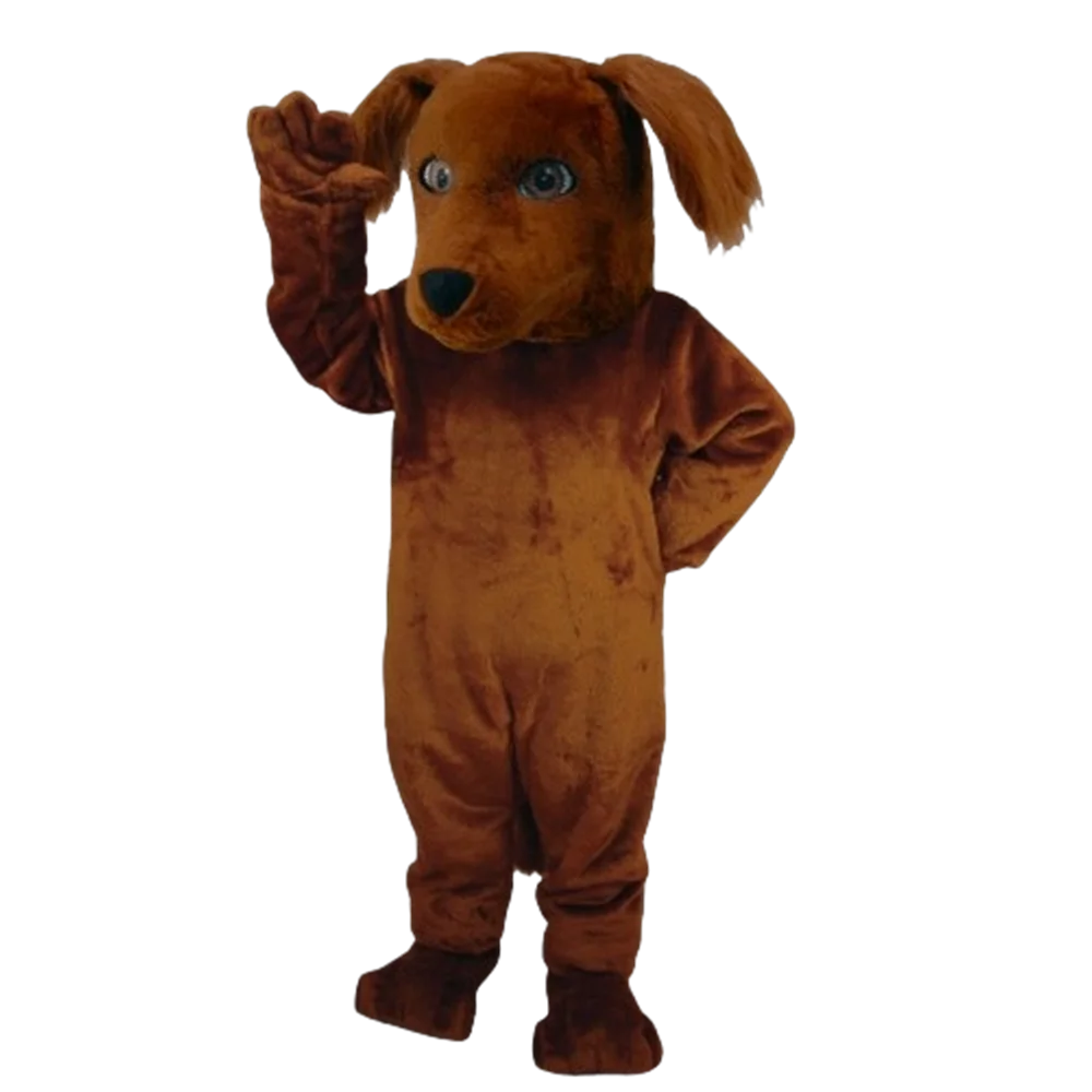 Setter irlandês cão mascote tamanho audlt personagem dos desenhos animados mascote roupa terno fantasia vestido carnaval festa cosply trajes sw734