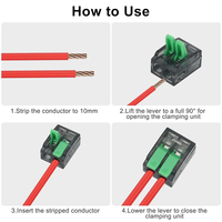 FYBL-75PCS Quick Electrical Splice Connectors,24-12 AWG Lever Push-In Wire Connectors 2/3/5 Conductor Combination Kit