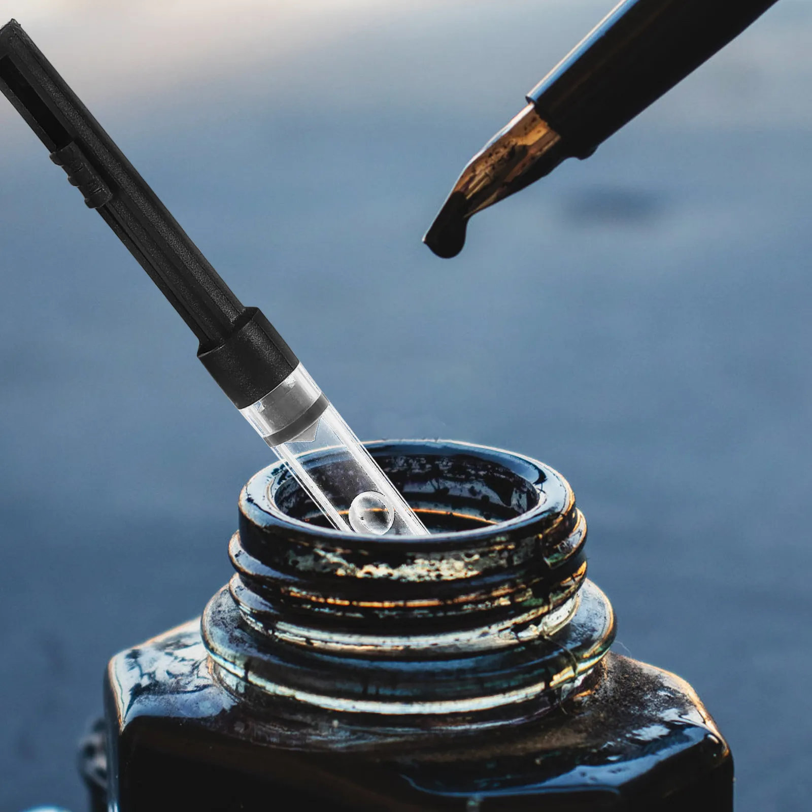 

10Pcs Fountain Pen Ink Absorption Tool Plastic Spring Ink Refill Tube Converter Accessories Gift Korean School Supplies