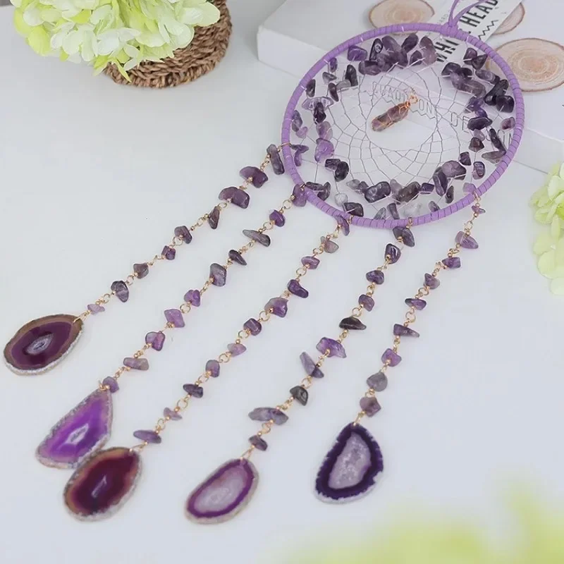 Crystal Life Tree Wind Chime Art Creative Sun Catcher Trinkets Aesthetic Miniature Dream Catcher Ornaments Home Wall Decorations
