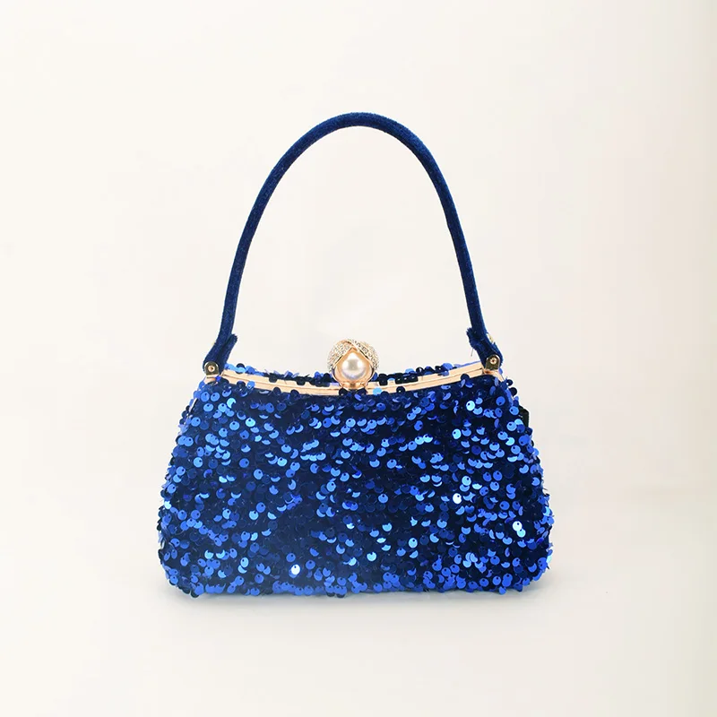 Fashion Sequins Clutch Bags 2023 Women Designer Handbag Party Purse Chain Shoulder Bags Ladies Glitter Luxury Evening Bag Bolsas