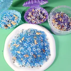 22g Mix Glitter Undersea Series Sequins For Soft Pottery Epoxy Resin Filler Flakes Laser Sparkly Sequins DIY Nail Art Fillings