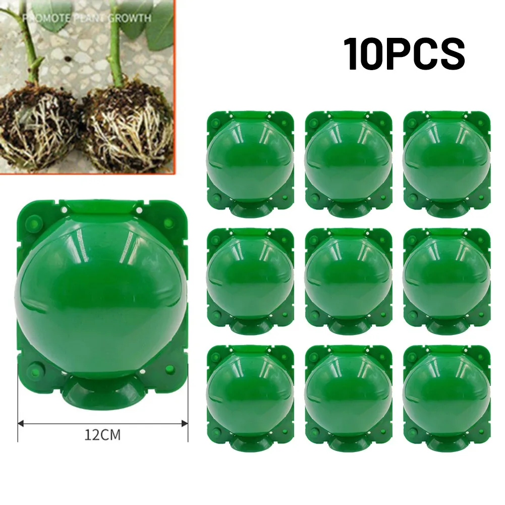 10Pcs Plant Rooting Equipment 6cm 8cm 12cm High Pressure Propagation Ball Garden Graft Box Plant Propagation Box