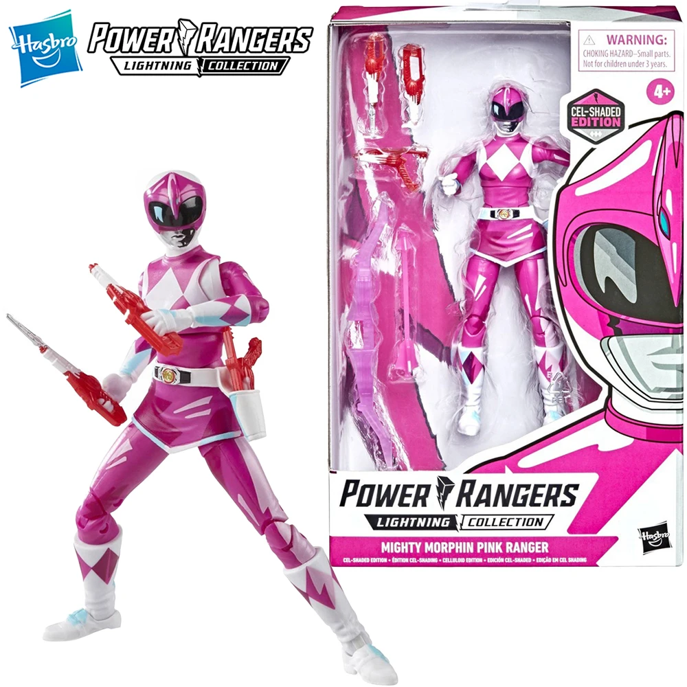 

[In-Stock] Hasbro Power Rangers Lightning Collection Mighty Morphin Pink Ranger (Cel-Shaded Edition) 15cm Figure Model Gift Toys