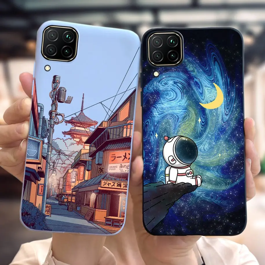 For Huawei P40 Lite Case JNY-L01A JNY-L21B Phone Cover Lovely Duck Cats Soft Silicone Fundas For Huawei P 40 Lite Nova 7i Bumper