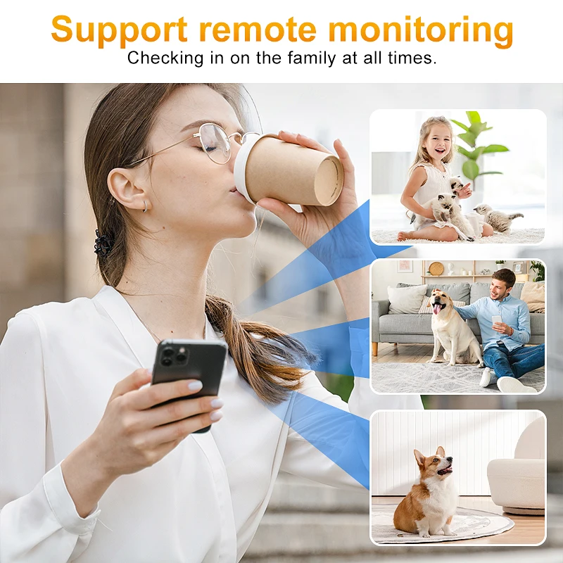 1080P HD كاميرا لا سلكية داخلية في الهواء الطلق كاميرا مراقبة واي فاي مع للرؤية الليلية واي فاي كاميرا IP لأمن المنزل كاميرا CCTV