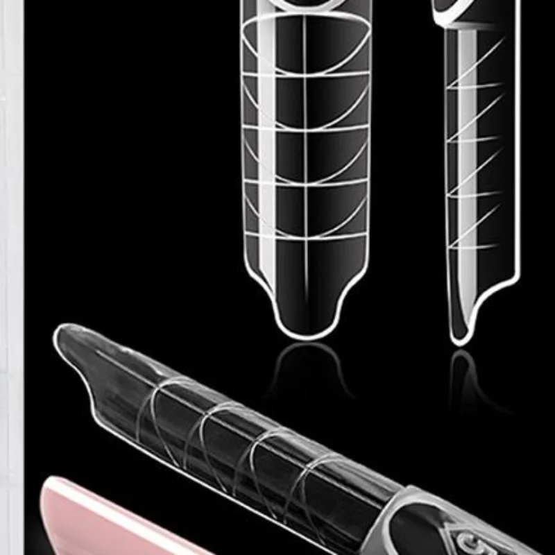 Faux ongles longs forme cercueil, à presser, couvrance totale, pointus, qualité salon, pour manucure et événements