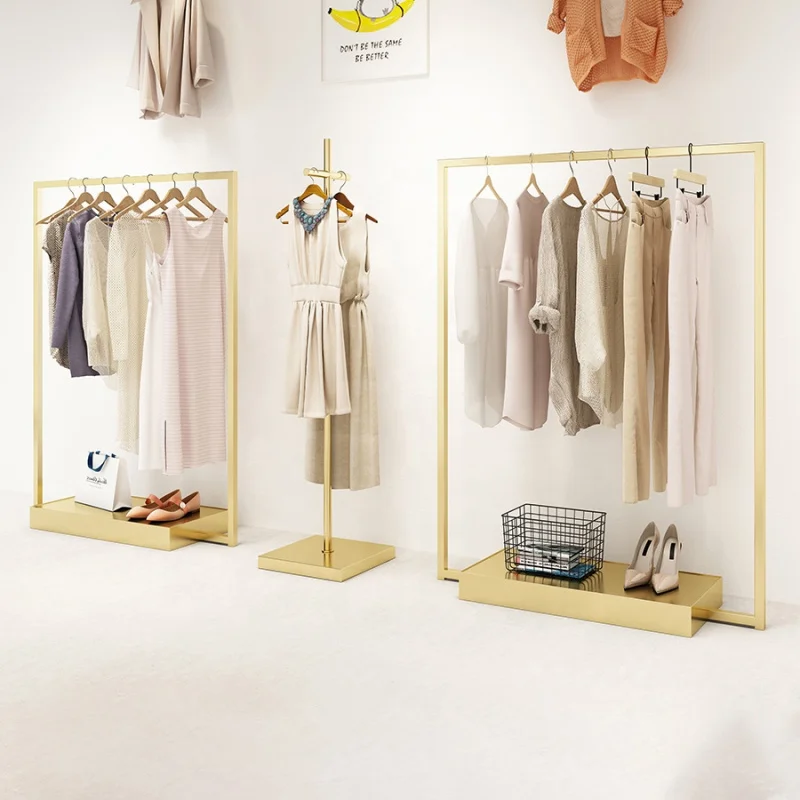 

customized.Fashion Creativity Floor Type Display Rack Of Clothing Store Factory price