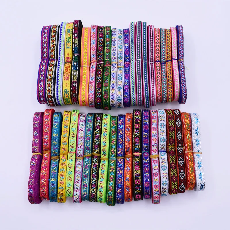 6.5 Meters/Lot Ethnic Stage Costume Trim Ribbon Sewing DIY Decorative Braid for Hem