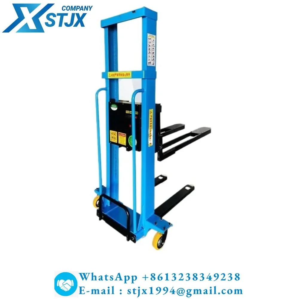 Electric forklift portable push up and down lift