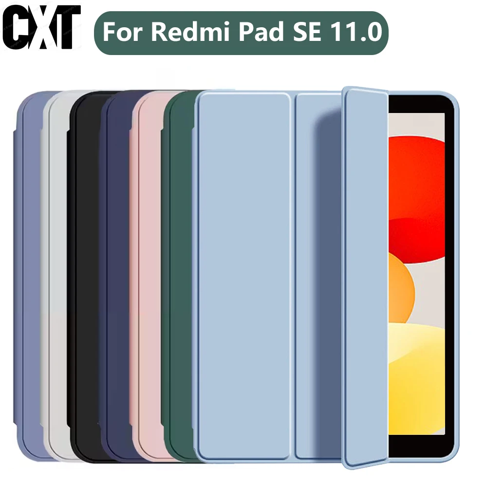 

Shockproof Case for Redmi Pad SE 11" 2025 with Auto Wake/Sleep Function, Foldable Design, Soft TPU Material Magnetic Flip Cover