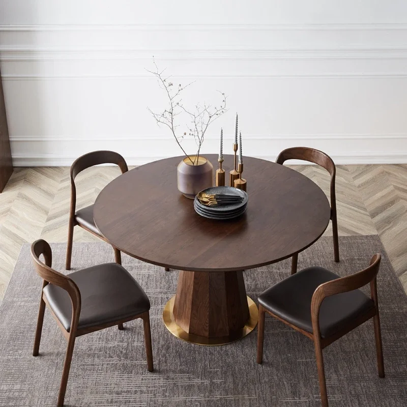 

Kitchen Restaurant Dining Table Round Wood Lounge Hallway Chairs Dining Table Nordic Modern Reception Muebles Home Furniture