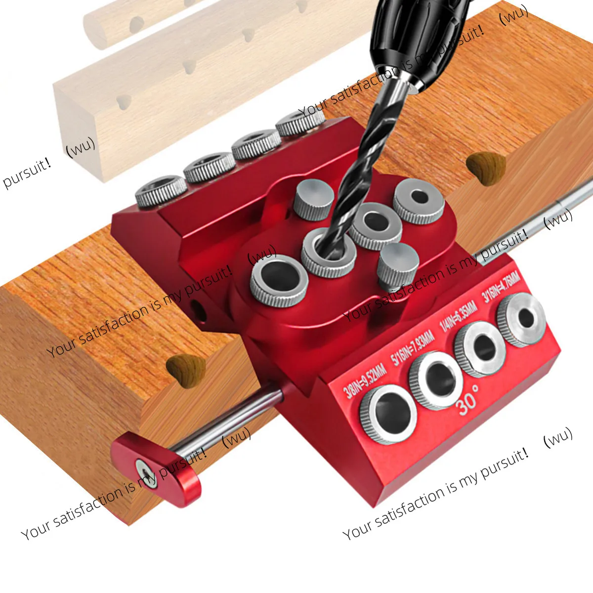 

Upgraded 30 °/45 °/90 ° Punch with Extended Positioning Multi-angle Woodworking Punch Positioner Imperial
