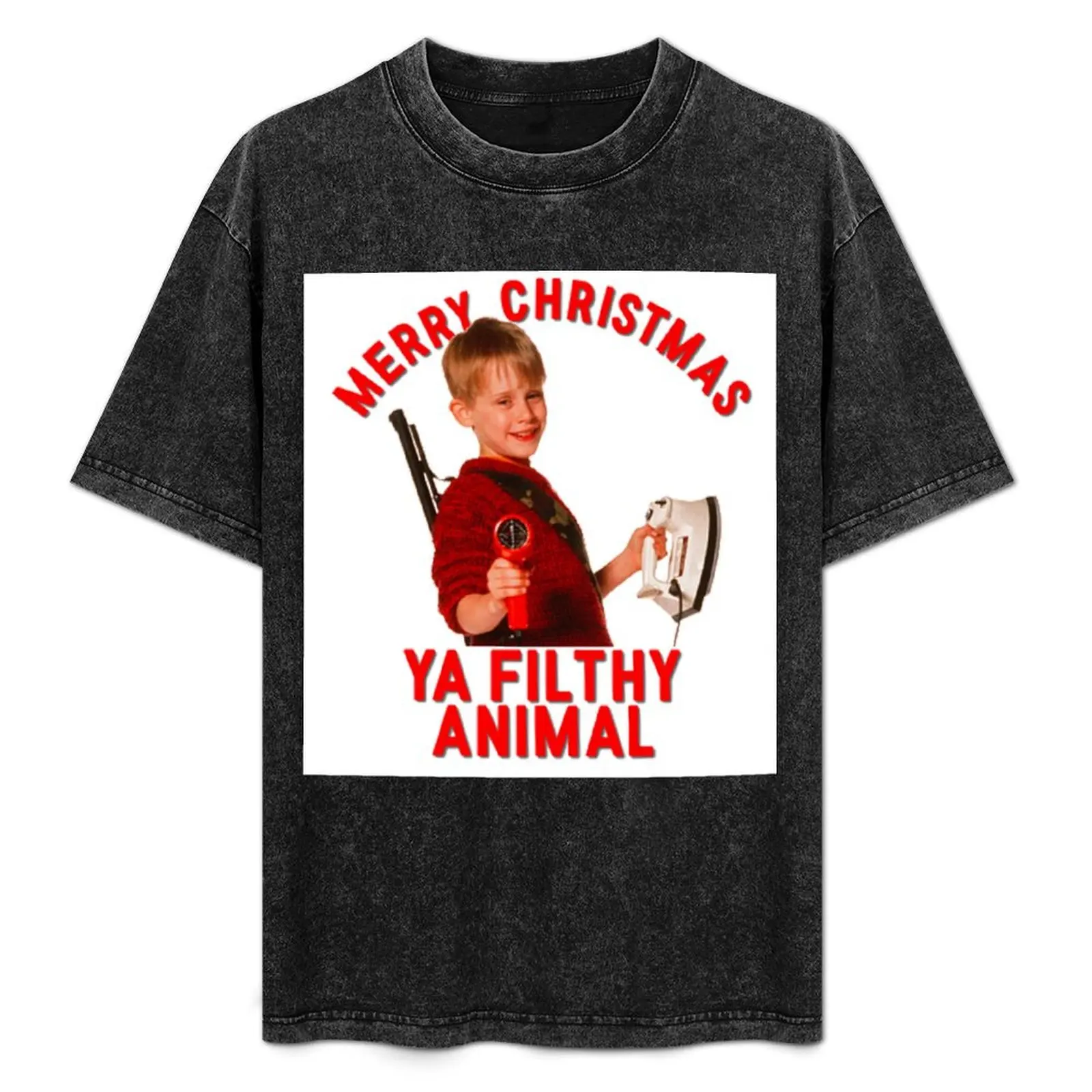 

Merry Christmas Ya Filthy Animal T-Shirt rapper graphic tees anime clothes men clothings