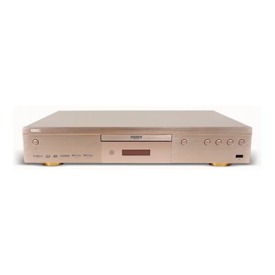 GIEC G5700 Gold Dolby Vision 4K UHD Blu-ray DVD Player HD Hard Disk Player For Home With Hard Disk Compartment DTS Decoding