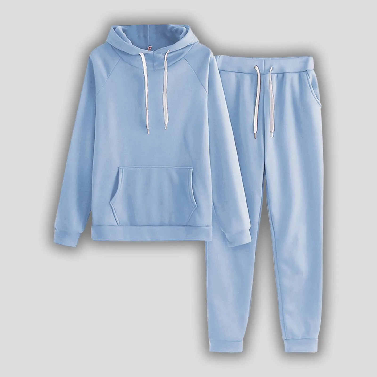 

Women Sets Hoodie+Pants Two-Pieces Casual Solid Color Sweatsuit Fashion Sportswear Comfort Set Tracksuit Unisex Autumn Sets