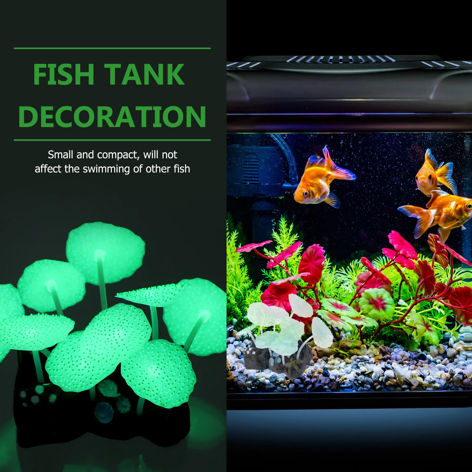 

1Pcs Lifelike Aquatic Plant Rockery Aquarium Decor Fish Tank Landscape Ornament Artificial Aquatic Plant Rockery