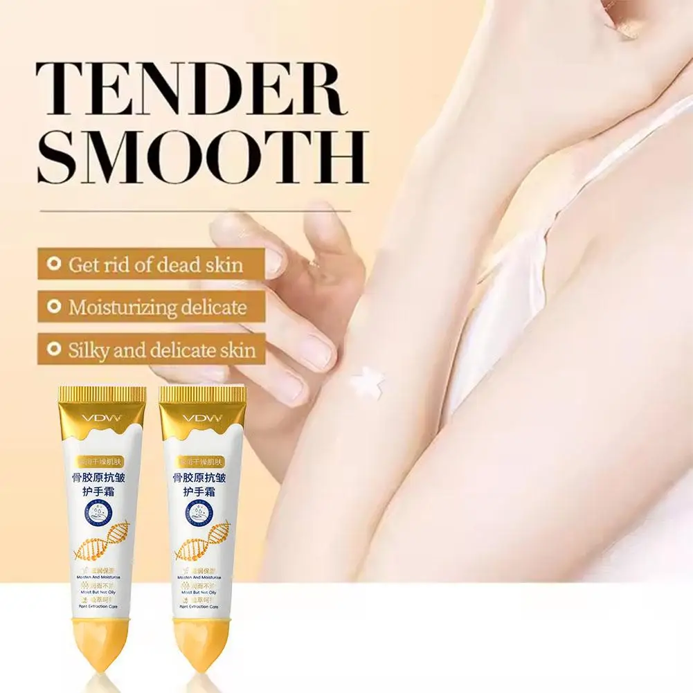 Collagen Anti-wrinkle Hand Cream Skin Soften Nourish Whitening Skin Korean Cracked Care Repair Products Moisturizing Anti-d A2D7