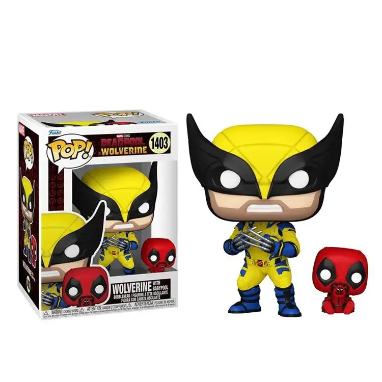 Original Funko Pop Deadpool and Wolverine X-23 Blade Warrior Royal Handheld Model Marvel Movie Gift