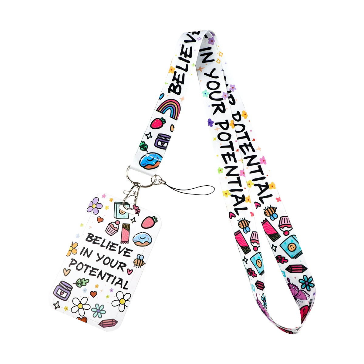 اقتباسات ملهمة حامل أوراق الاعتماد اسهم مضحكة لحزام الرقبة الرئيسية لبطاقة شارة الصالة الرياضية المفاتيح هدية تزيين عيد الميلاد