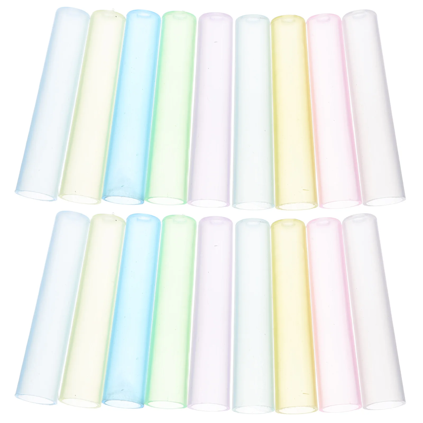 

50pcs Pencil Protector Caps Colorful Cartoon Designs Children Holder Tip Cover School Supplies Plastic Extender Kids Pencil Case
