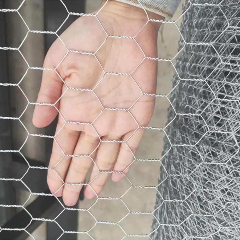 Lightweight Galvanized Wire Mesh Scratch Resistant Rust Proof Hexagonal Wire Mesh Tear Resistant Galvanized