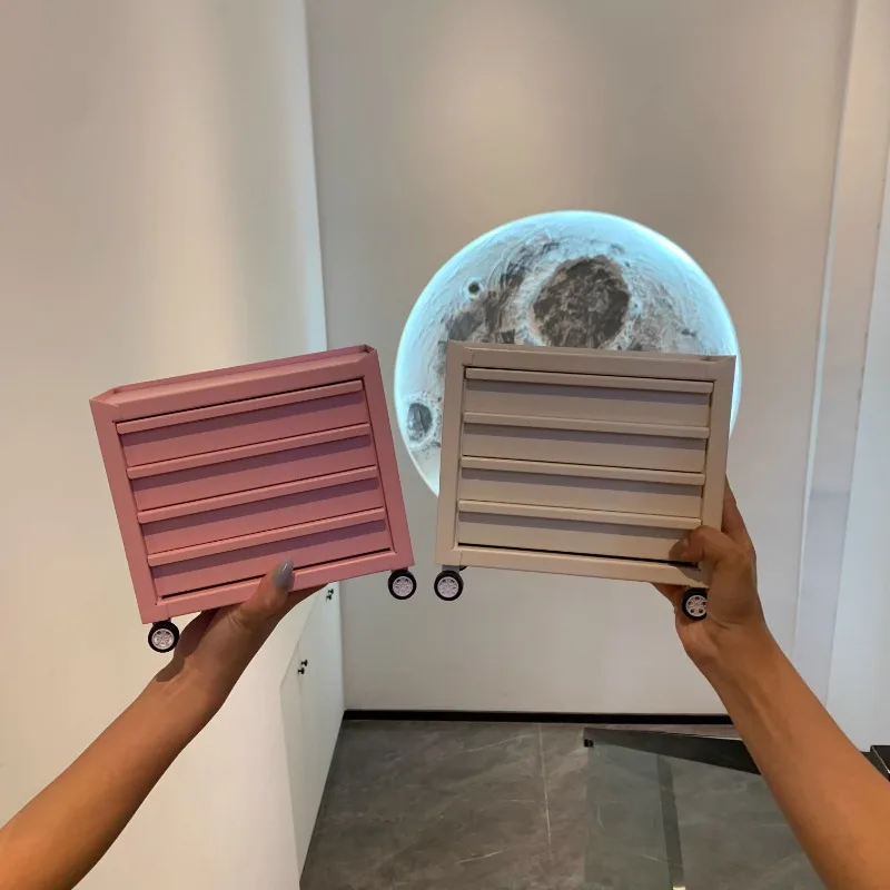 

Table mobile storage side cabinet drawer type Nordic ins simple mini miniature furniture gadget cabinet