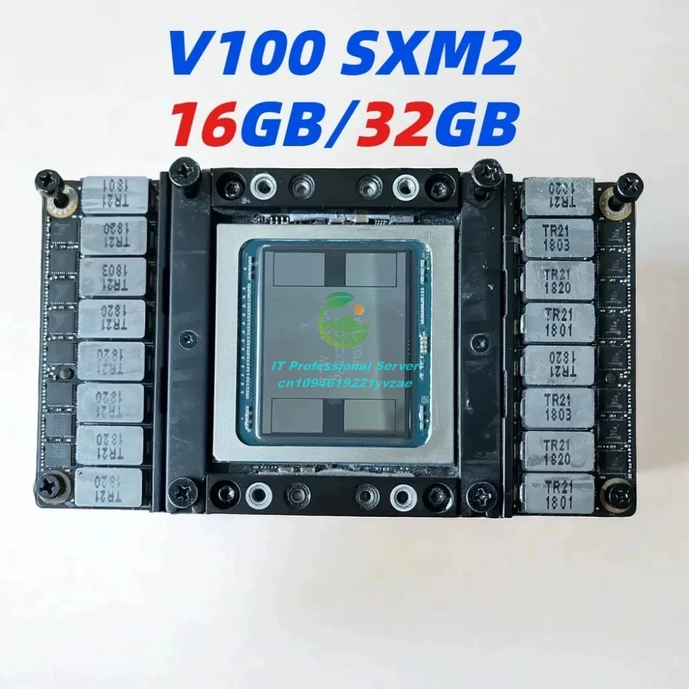High-Performance V100 SXM2 16GB/32GB GPU Module & PCIe Adapter for AI Deep Learning HPC Server Computing Training Inference