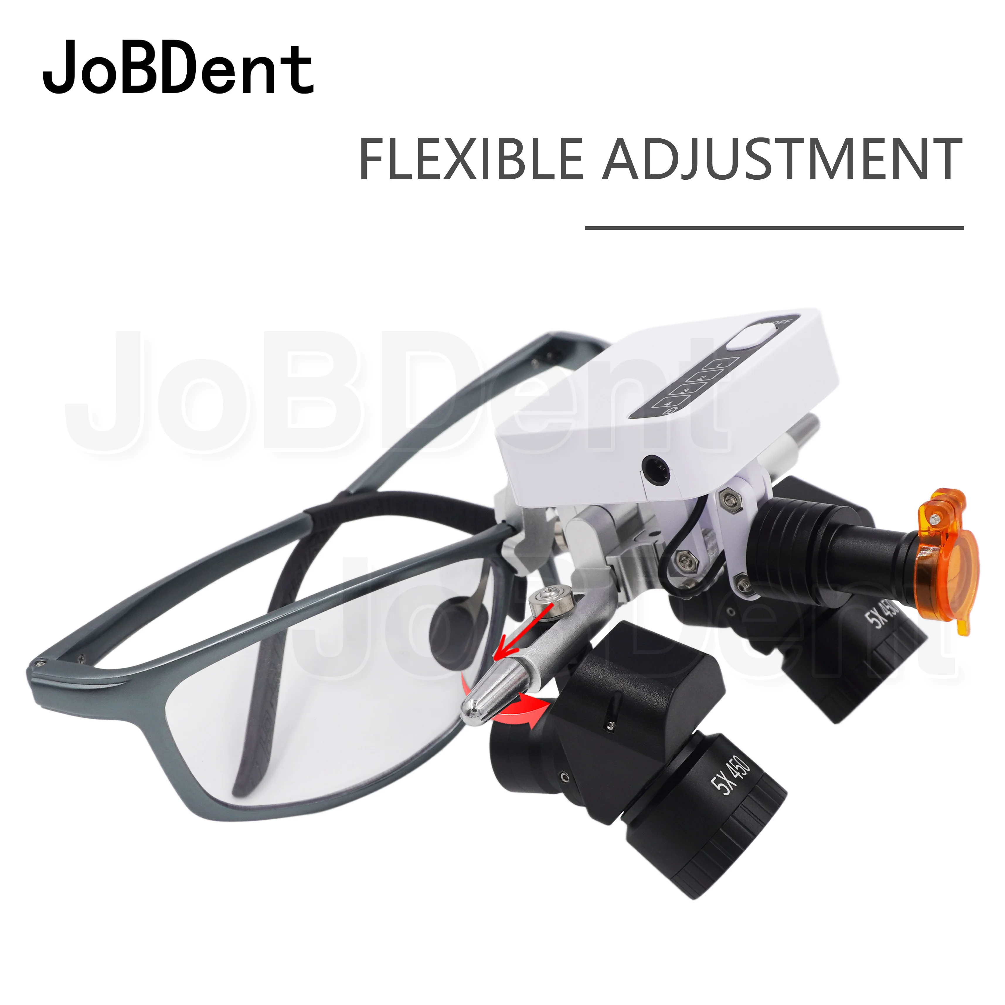 

Dental Wireless Headlight 5W Magnetic Clip Head Lamp 45° Magnifier Loupes for Dental Binocular Loupes Adjustable Brightness Lamp