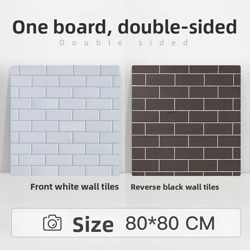 80*80cm Achtergrond Cement Houtnerf Dubbelzijdige Achtergrond Board Achtergrond voor Fotografie Fotostudio Fotografische Props