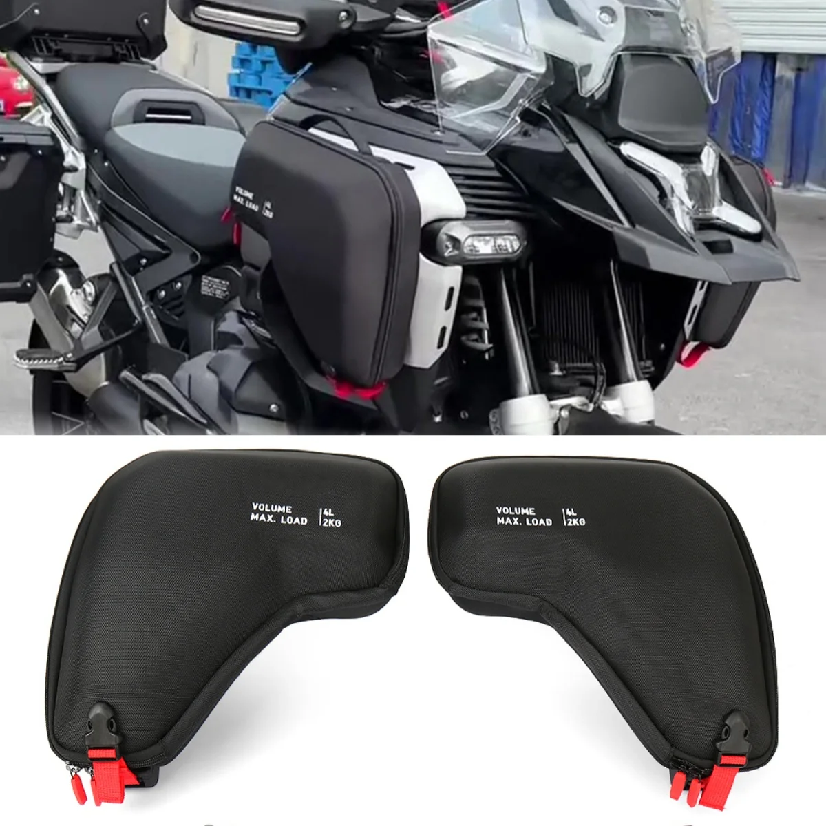 دراجة نارية اليسار اليمين المبرد القلنسوة حقيبة مقاوم للماء هدية أداة حقيبة 4L ل R1300GS ADV R1300 GS R 1300 GS Adventure 2024 2025