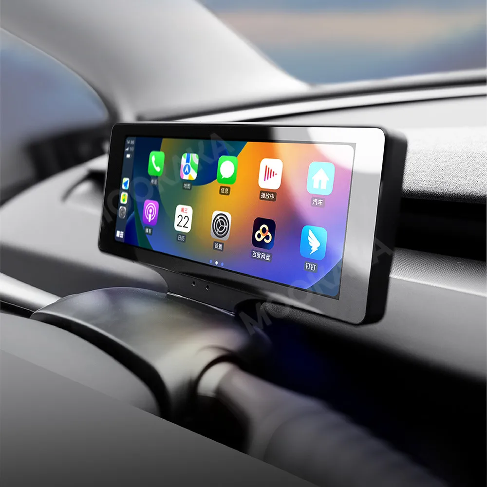 Paddle Instrument Cluster Für Tesla Modell 3 / Y Mobile Link Drahtlose Auto Radio Android Carplay GPS Navigation Kopf Einheit 7 "Meter