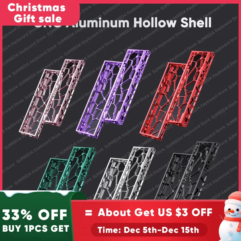 Wooting 60HE GH60 Holy60 boîtier de clavier en aluminium creux coque 60% touches disposition pour clavier Mad 60he Raven61 Aula Win60 GT60