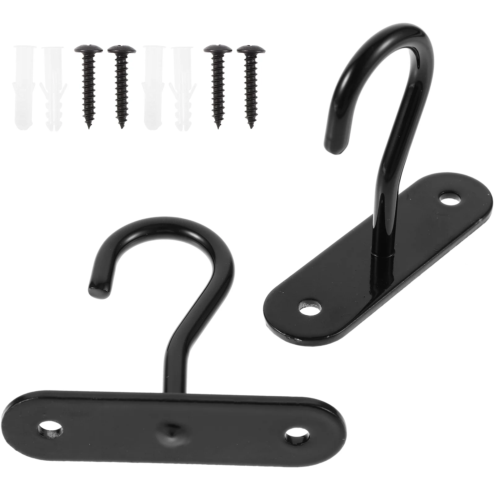 

2 Sets Outdoor Hanger Sturdy Hooks Plants Ceiling Screw Wall Planter Hangers Iron for Hanging