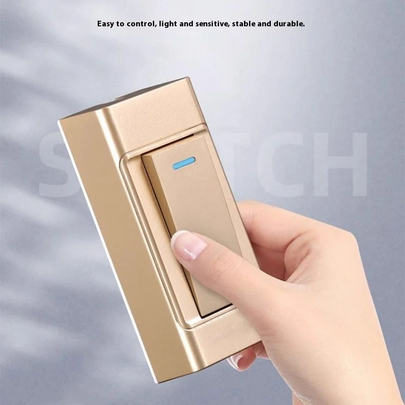 Surface-mounted Control Switch 1 2 Gang 1 2 Way 110~250V Bedroom Bedside Button Dual Control  Mini Hand-pinched Small Switch