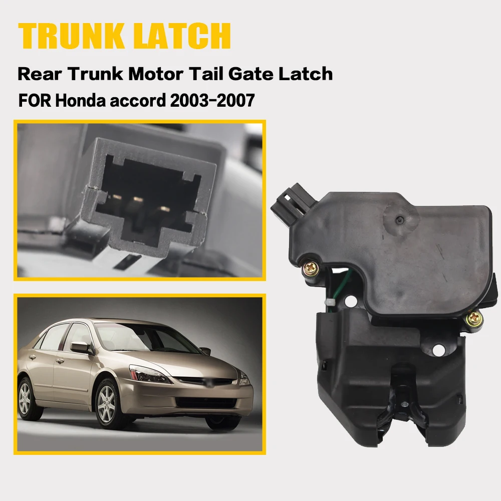 Car Rear Tailgate Latch Actuator Rear Trunk Door Lock Latch Replace 74851-SDC-Y01 for Honda Accord 2003 2004 2005 2006 2007