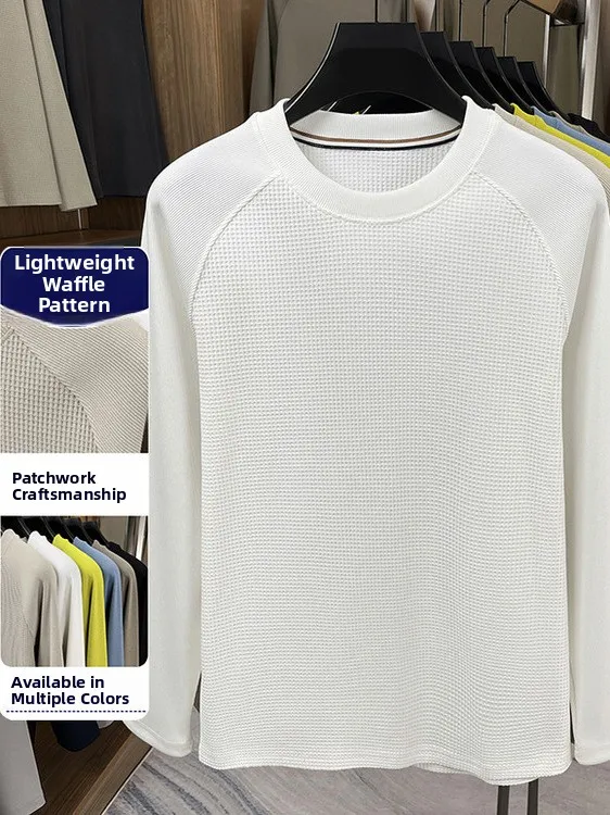 

Men's Faionable Korean round Ne Long Sve Knitwear Color Casual Versatile Top for Autumn Winter Commute And Busin