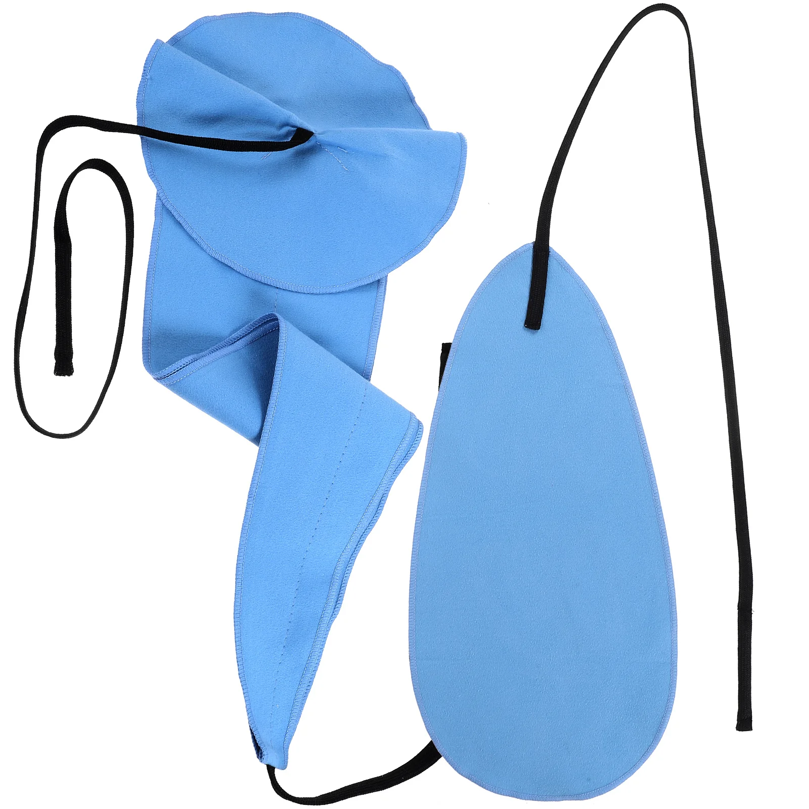 2 قطعة قماش تنظيف أزرق داكن لأدوات صيانة الساكسفون الناي الكلارينيت أدوات الموسيقى عملية قابلة لإعادة الاستخدام #4