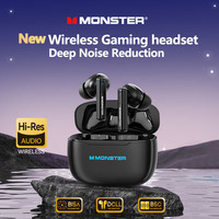 New Monster XKT26 Wireless Earphones Bluetooth 5.4 Noise Reduction Game Music Dual Mode Headset Long Battery Life Sports Earbuds